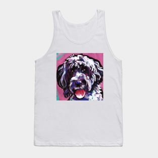 Portuguese Water Dog Pop Art Portrait Tank Top